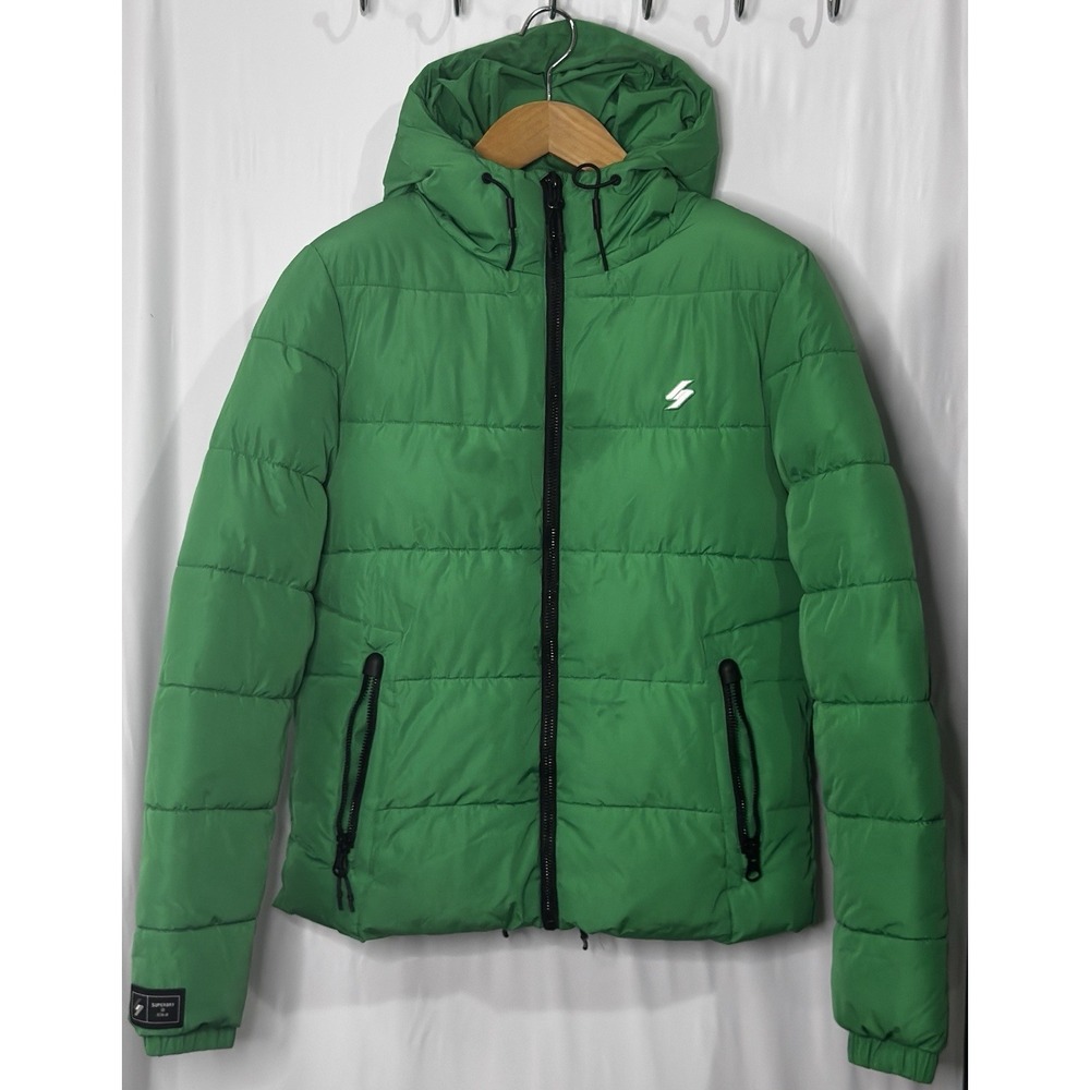 Size Small - Superdry Sports Puffer Jacket Green